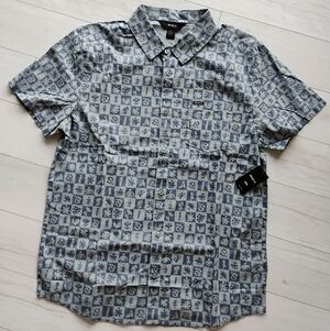 RVCA NEW Kimura Short Sleeve Button Up Shirt